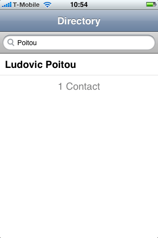 ZEN Directory App for iPhone