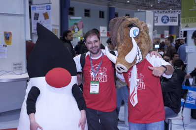 Bruno Souza with Duke and Javali