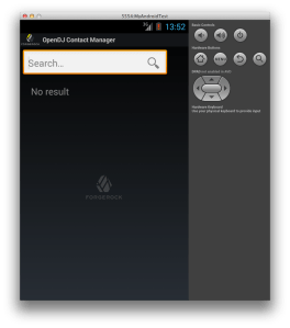 OpenDJ Contact Manager Android App