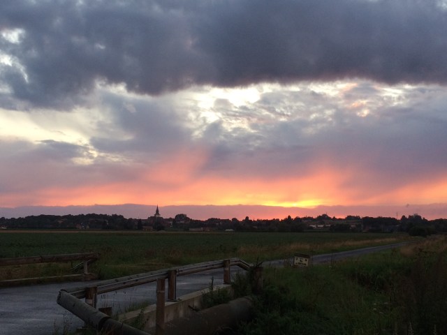 Sunset in North of France